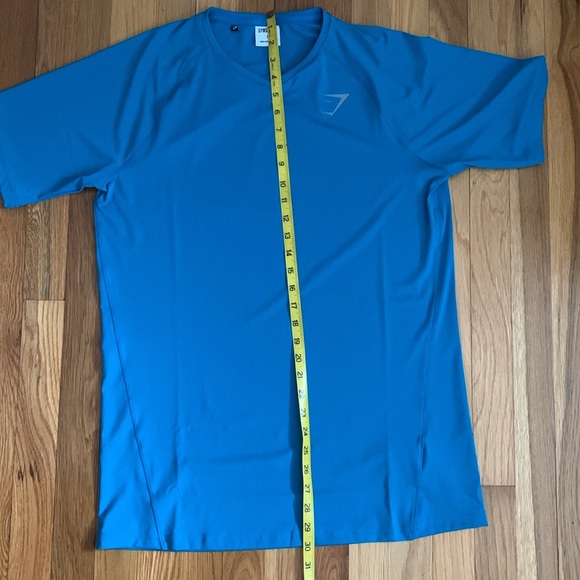 Gymshark Men's Shirt Short Sleeve Turquoise Blue Color Size L - Picture 11 of 11